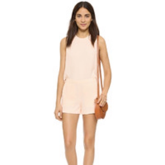 Club Monaco blush romper playsuit with pockets size 6 - Picture 2 of 10
